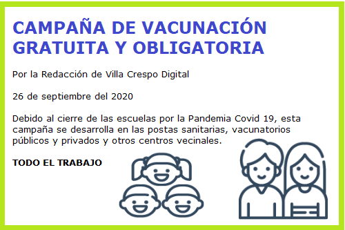 CAMPAÑA DE VACUNACION CHICOS